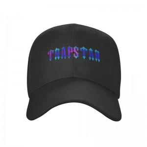 Black Trapstar Black Cap Men's Hats India | GF50-438