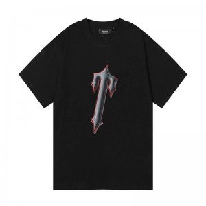 Black Trapstar Central Tee And Irongate Men's T Shirts India | YM06-654