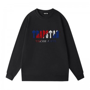 Black Trapstar Crewneck It’s A Secret Galaxy Men's Sweatshirts India | TW11-567