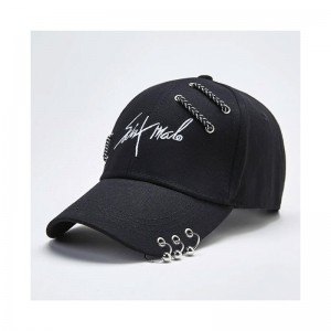 Black Trapstar Embroidery Baseball Caps Men's Hats India | OM36-804