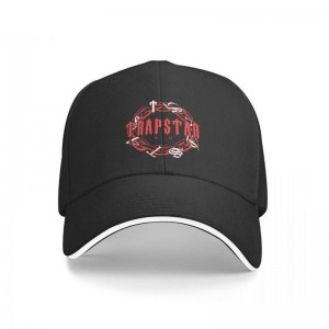 Black Trapstar Fitted Cap Men's Hats India | EQ54-274