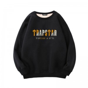 Black Trapstar Fleece It's a Secret Men's Sweatshirts India | NR33-415