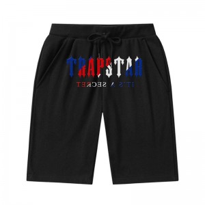 Black Trapstar Irongate Arch Chenille Men's Shorts India | HX98-116