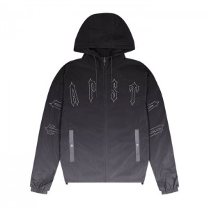 Black Trapstar Irongate Windbreaker Men's Outerwear India | DD08-416