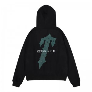 Black Trapstar Its Secret Irongate Men's Hoodie India | FD24-687