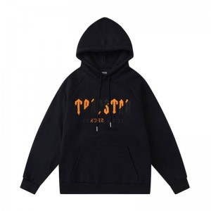 Black Trapstar Its a Secret Men's Hoodie India | OE88-121