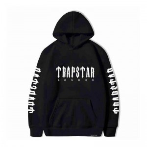 Black Trapstar London Galaxy City Men's Hoodie India | XI23-054