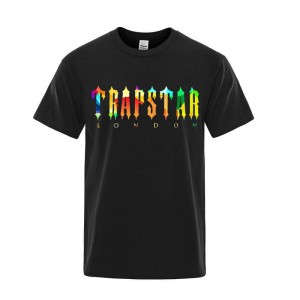 Black Trapstar London Lemon Men's T Shirts India | SW49-231