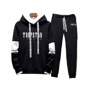 Black Trapstar London Men's Tracksuit India | ST41-021