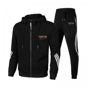 Black Trapstar Sportswear Men's Tracksuit India | TG34-512