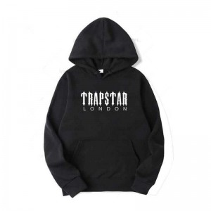 Black Trapstar Streetwear London Galaxy Men's Hoodie India | NJ15-577