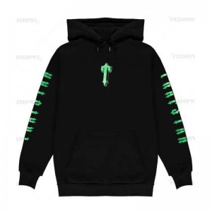 Black Trapstar T-For Local Trap Star Men's Hoodie India | UW55-278