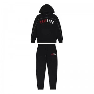 Black Trapstar Warm Irongate Arch Chenille Men's Tracksuit India | LY39-956