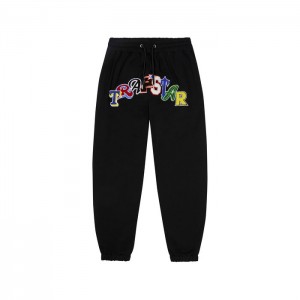 Black Trapstar Wildcard Jogging Bottoms Men's Tracksuit India | IK89-979