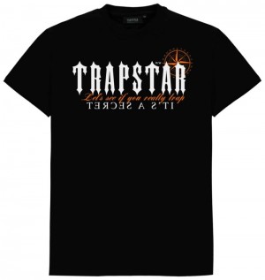 Black Trapstar X Central C Men's T Shirts India | JY27-236