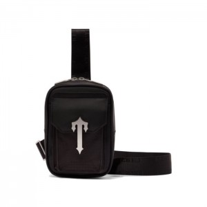 Black / White Trapstar Fracture Irongate T Men's Bags India | DR56-630