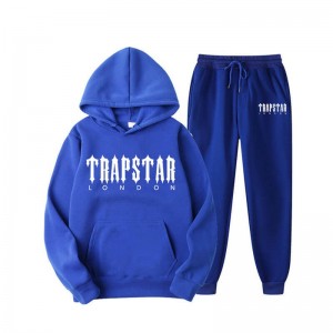 Blue Trapstar Fleece London Shining Men's Tracksuit India | KM77-081