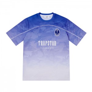 Blue Trapstar Irongate Football Jersey Men's T Shirts India | EM67-422