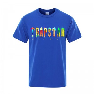 Blue Trapstar London Lemon Men's T Shirts India | MU94-797