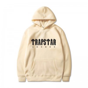 Cream Trapstar London City Men's Hoodie India | LV97-214