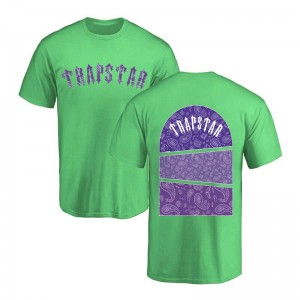 Green Trapstar Football Top Men's T Shirts India | EO64-806