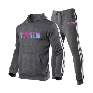 Grey Trapstar Fleece Causal Sport Men's Tracksuit India | IT97-009