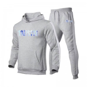 Grey Trapstar Fleece Causal Sport Men's Tracksuit India | AM75-393