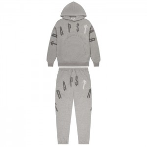 Grey Trapstar Irongate Arch Chenille 2.0 Men's Tracksuit India | CI74-631