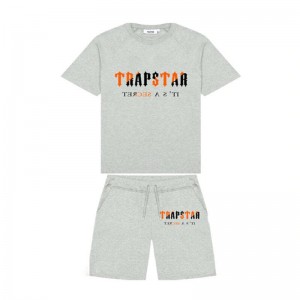 Grey Trapstar It's A Secret Set Men's Shorts India | SR07-098