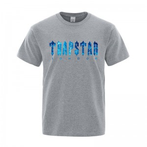 Grey Trapstar London Chenille Tee Men's T Shirts India | OG84-159