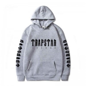 Grey Trapstar London Galaxy City Men's Hoodie India | VI35-298