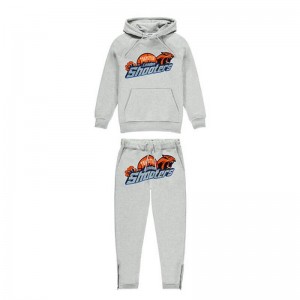 Grey Trapstar Shooters Hoodie Men's Tracksuit India | MZ94-638