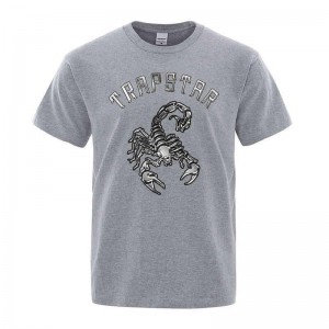 Grey Trapstar Spider Printed Graphic Tee Men's T Shirts India | RN44-304