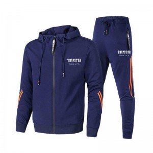 NavyBlue Trapstar Sportswear Men's Tracksuit India | ZS29-746