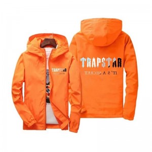 Orange Trapstar It's A Secret Men's Hoodie India | MV45-310