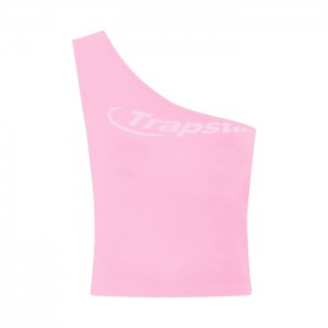 Pink Trapstar Hyperdrive One Shoulder Women's Top India | CC84-797