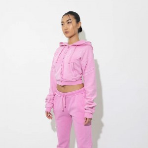 Pink Trapstar Irongate Women Cropped Men's Tracksuit India | TB01-795