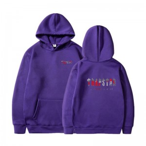 Purple Trapstar Wild West Its a Secret Men's Hoodie India | LG53-585