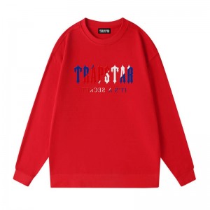 Red Trapstar Crewneck It’s A Secret Galaxy Men's Sweatshirts India | SX31-388