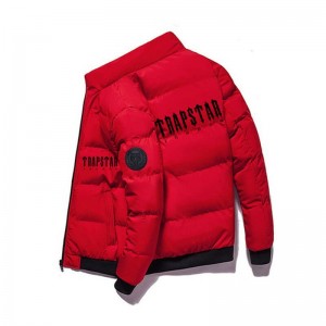 Red Trapstar Winter London Men's Jackets India | DP57-219