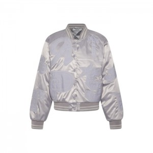 Silver Trapstar Wildcard Stadium Jacket Men's Outerwear India | YN29-677