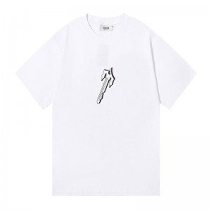 White Trapstar Anime Key T Logo Men's T Shirts India | ZB81-976