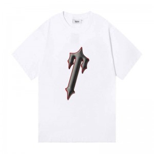 White Trapstar Central Tee And Irongate Men's T Shirts India | SX83-196