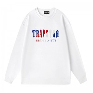 White Trapstar Crewneck It’s A Secret Galaxy Men's Sweatshirts India | KZ12-082