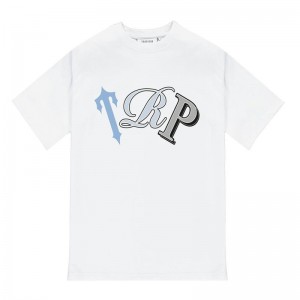 White Trapstar Dave X Men's T Shirts India | KA33-110