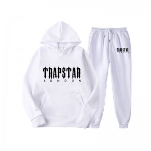 White Trapstar Fleece London Men's Tracksuit India | RW87-238