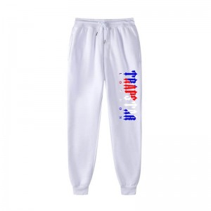 White Trapstar Fleece London Shining Men's Pants India | GB71-866