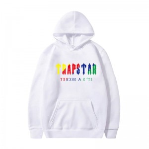 White Trapstar It’s A Secret Men's Hoodie India | HV17-632