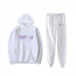 White Trapstar It's a Secret Funny Galaxy Shining Men's Tracksuit India | SY00-365