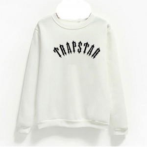 White Trapstar Logo Men's Sweatshirts India | VF26-061